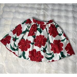 Gymboree Taffeta Skirt Party Girl's Floral Adjustable Waist Lined Size 10